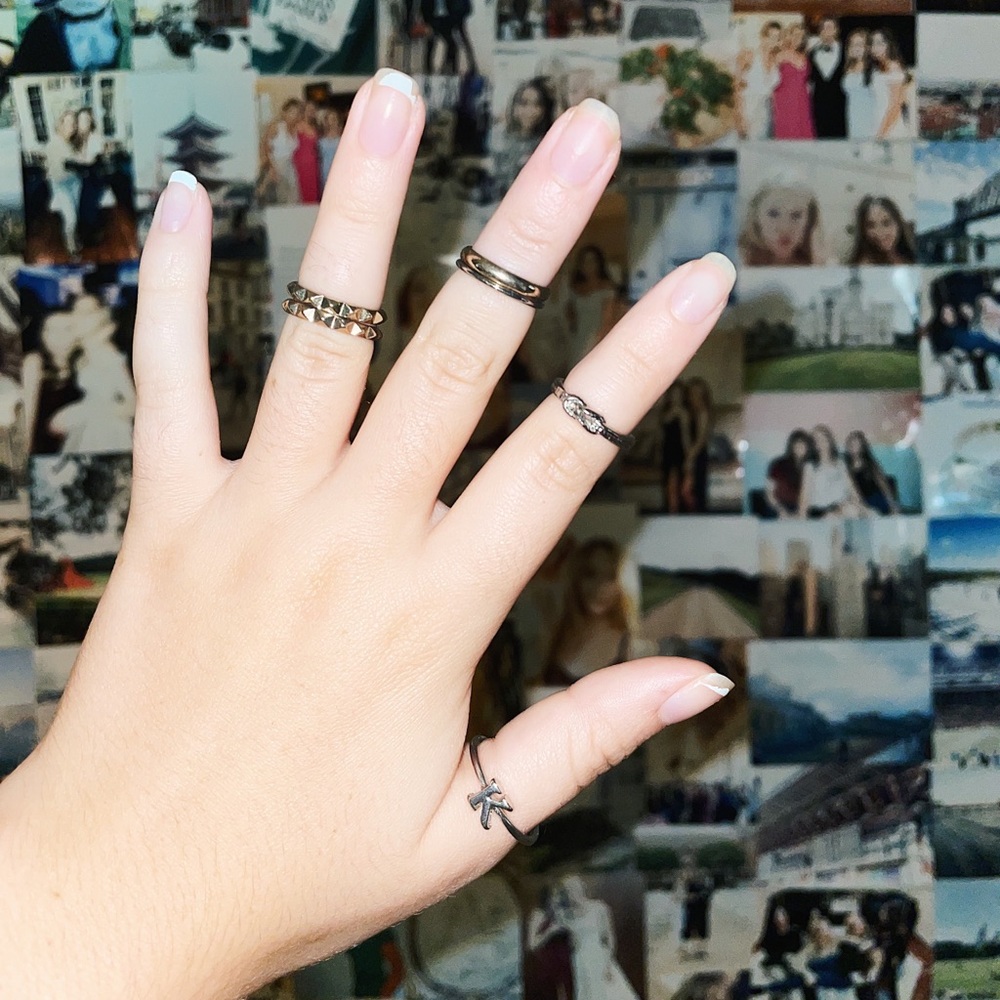 Boutique Silver “K” Ring